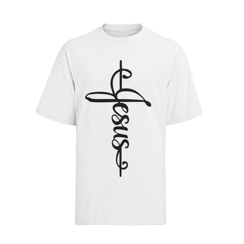 Herren T-Shirt Bio Baumwolle Jesus Is King Gott Bibel Love Beten Kirche Glauben