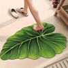Irregular Leaves Household Bathroom Diatomaceous Earth Mat Bathroom Entrance Non-Slip Water-Absorbent Quick-Dry Carpet