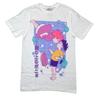 Ponyo New Adult T-Shirt - Girl Floating In Bubbles Above Boy Holding Bucket