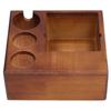 Holz Kaffee Tamper Siebträger Stehen AntiSlip Kaffee Knock Box Tamper Halter für Kaffeemaschine