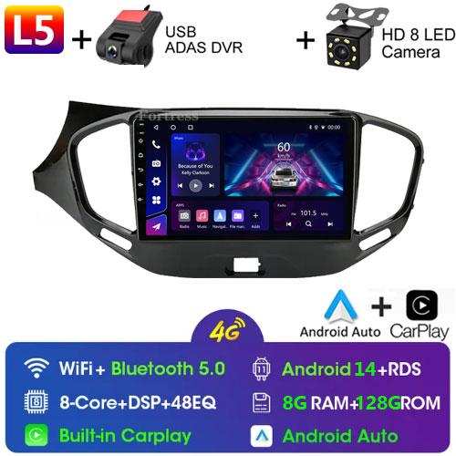 2 Din Android 12 Car Radio Multimedia Video Player For LADA Vesta Cross Sport 2015-2019 GPS 4G WIFI Stereo Carplay Auto QLED RDS