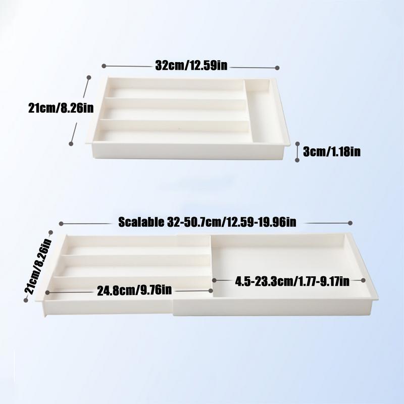 Utensil Organizer For Kitchen Cutlery Organizer Daily Drawer Divider Tray Rectangle Home Kitchen Spoon Fork Separation