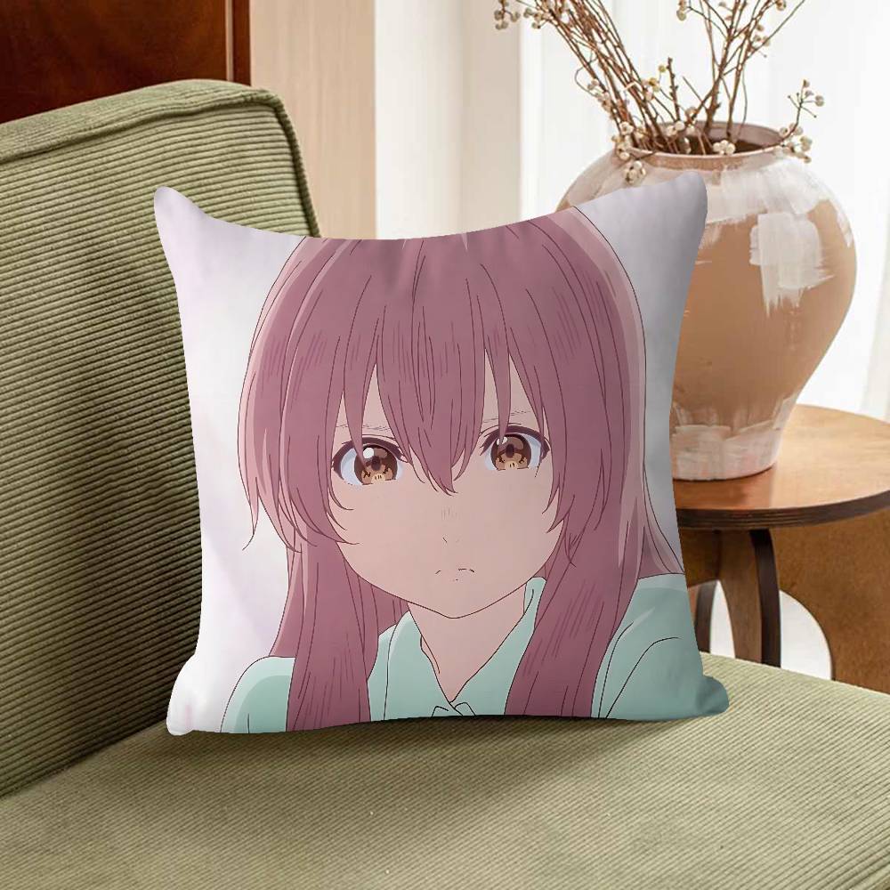 A S-Silent Voice Personalized Pillow Cover Kids Bedroom Wild Party Decor Pillowcase Kid Birthday Shower Gift