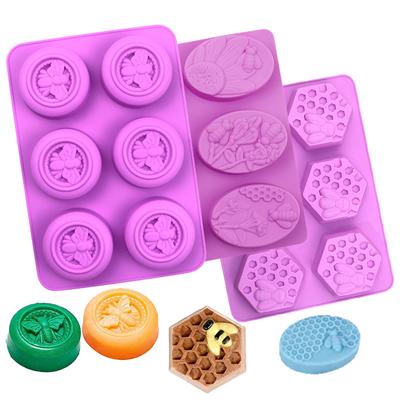 Waben Seifenform 3D Hummel Stempel Für Handgemachte Lotion Riegel Bienenwachs Schmelzen Badebombe Schokolade Dessert Dekoration Werkzeuge