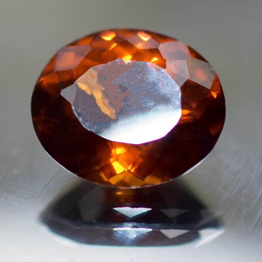 Natural Orange Sapphire Loose Gemstone Oval Cut Ceylon 8.51 Ct September Birthday Birthstone