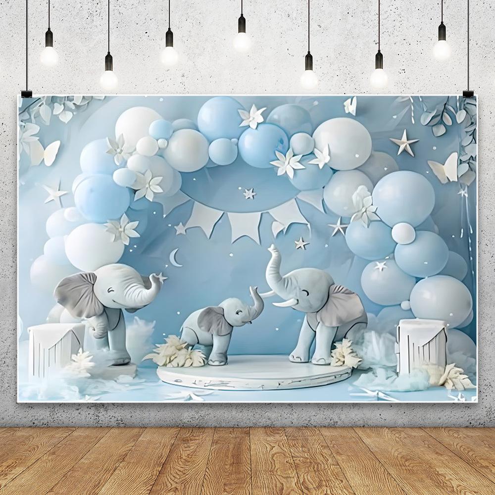 Children's Birthday Party Background Decoration Balloon Cloud Bear Baby Arch Shower Banner Photography Studio Props Wholesale