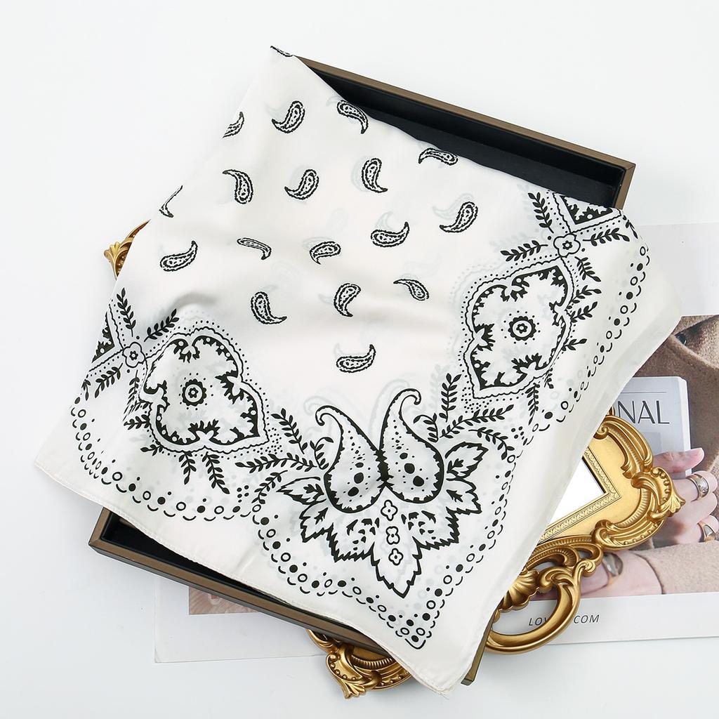 Luxury Square Scarf For Women 70*70Cm Beach Scarf Fashion Lady Hair Head Bandana Wraps Female Neckerchief Hijab Shawl