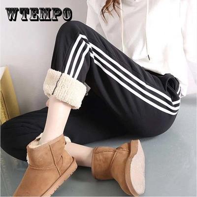 Winter Style Plus Velvet Thickening Women's Autumn New Style Sweater Pants Beam Loose Casual Pants Pencil Pants