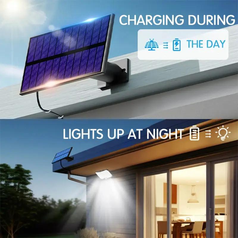 234LED Solar Lights Human Body Sensor Lights Garden Lights Street Lights Terrace Lighting Garage and Courtyard Wall Lights