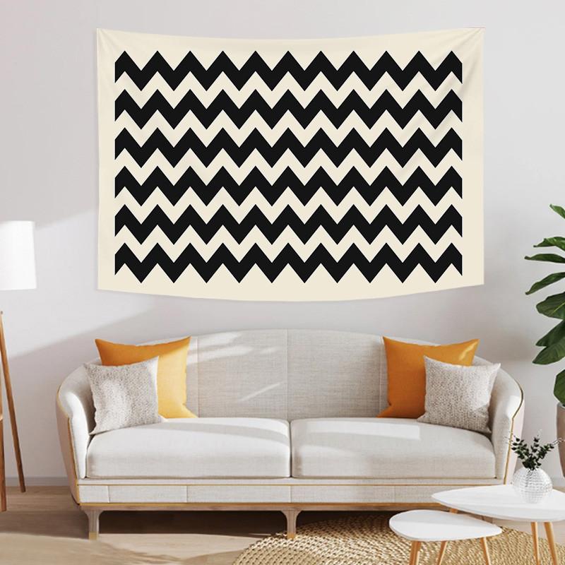 

Fashion Geometric Wave Stripe Dots Art Design Printed Polyester Tapestry Wall Hanging Tapestries for Bedroom Dorm Decoration 74x94cm(29x37in)