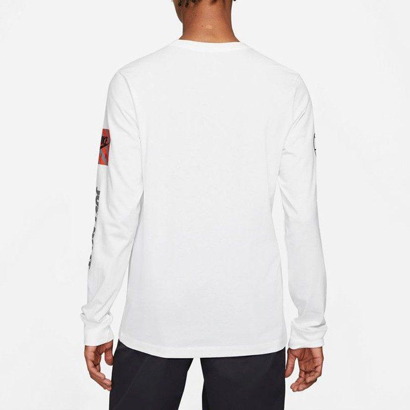 Nike T Shirts Men's White Crew Neck Moderate Straight Fit DJ1416-100