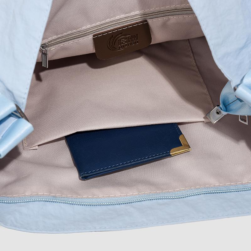 Borsa a Mano da Donna Borsa Tote in Nylon Grande Capacità Borsa a Spalla da Pendolare