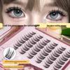 Elf-Inspired Soft False Eyelashes - Lightweight, Glue-Free, Cat-Eye, Dense, Autumn Maple Style