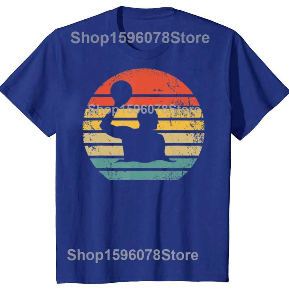 Funny Retro Water Polo Player Vintage Waterpolo Graphic T Shirts Men Women Pure Cotton Humor Tee Shirt Short Sleeve Clothing
