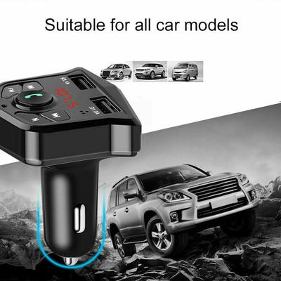 Odtwarzacz MP3 do samochodu Bezprzewodowy nadajnik FM Zestaw samochodowy Adapter ładowarki USB szybkie ładowanie Odbiornik FM Bluetooth