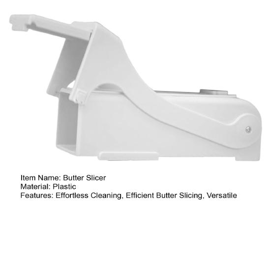 Butter Cutter Dispenser One-Touch Butter Slicer Machine Multi-functional Cheese Slicer Tool for Bread Cakes Cookies Breakfast
