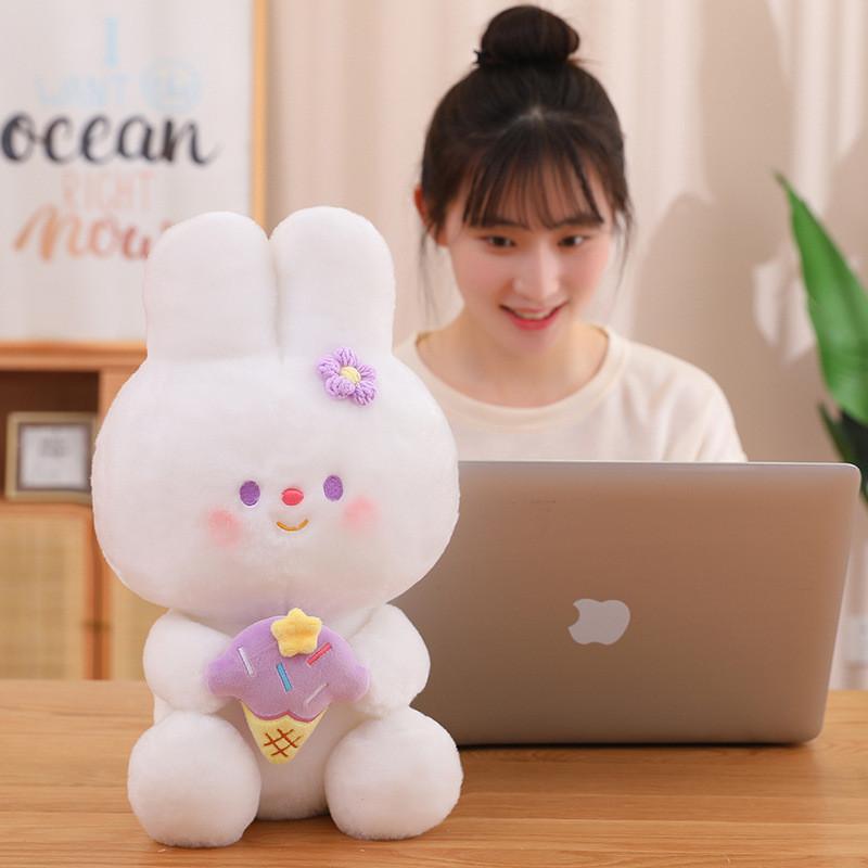 Sweet Cute Bunny Plush Toy Cushion For Girls Stuffed Doll Pillow Dolls Gift