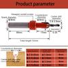 High Speed Steel Abrasion-resistant Woodworking Countersunk Bit-5 Pcs ( Blade Diameter 8mm) Chamfer Tool