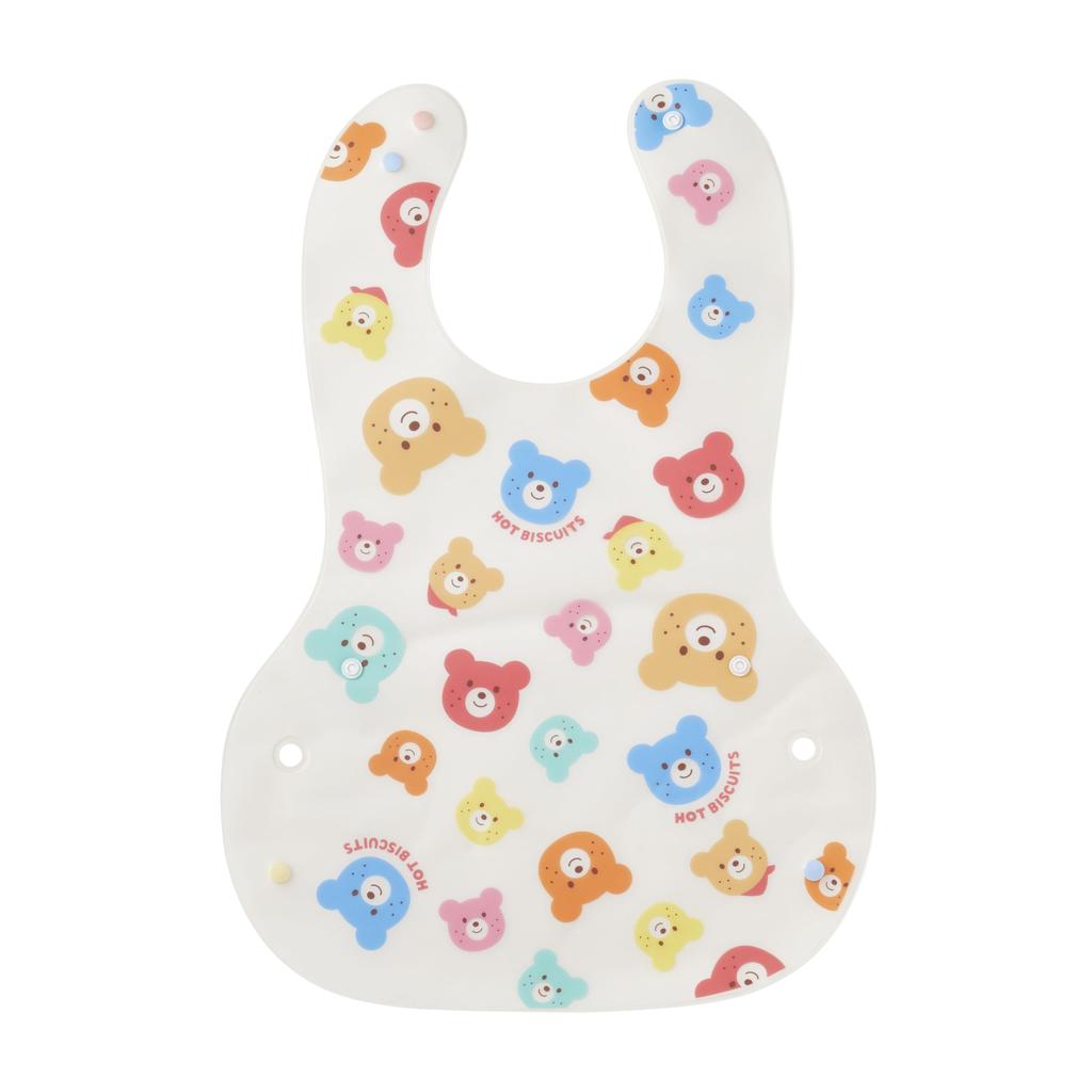 MIKI HOUSE HOT BISCUITS T-Shirt & Bib Gift Set, White, Size Unavailable, for Boys and Girls, 74-9951-144