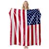 Cool Contrast Tiger Print Flannel Blanket Soft Nap Air Conditioner Throw Home