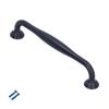 Zinc Alloy Handle Matte Black Cabinet Drawer Handle Bathroom Wardrobe Door Hardware