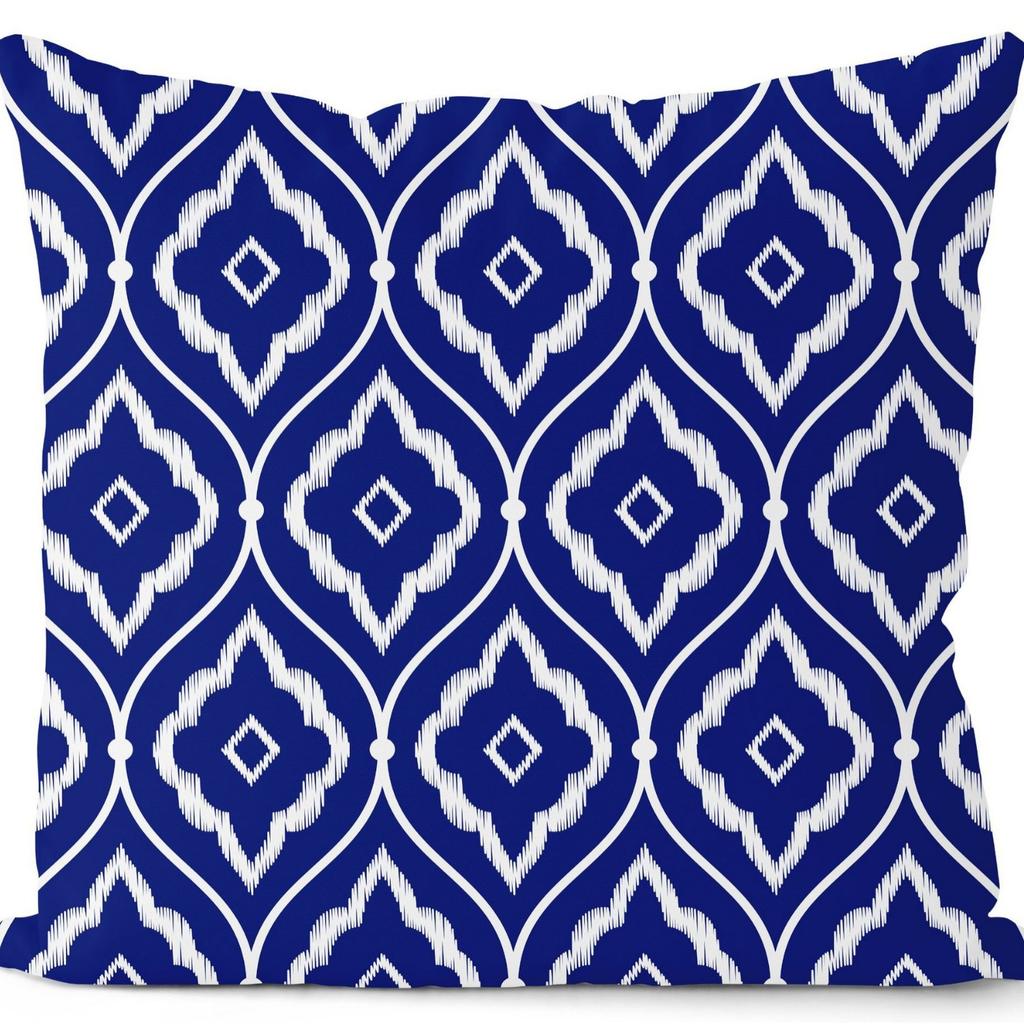 New Royal Blue Geometric Pillowcase Home Sofa Pillowcase