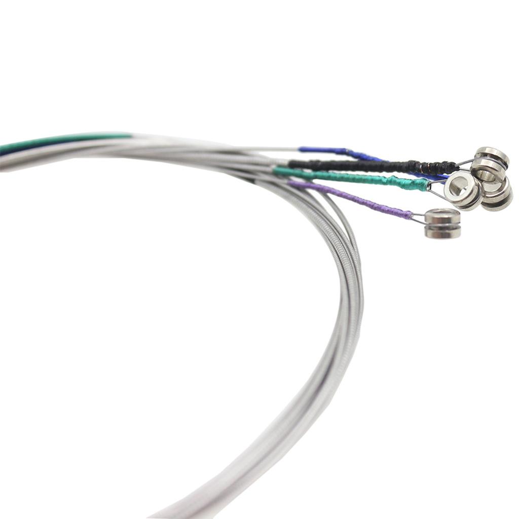 Viola Strings Set Nickel-Plated Balls Stainless Steel Core Wound Medium Tension Suitable for Practice Stage Performances