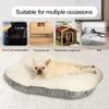 Dog Bed Mat Double-sided Cat Sleeping Pad Pet Cushion with Removable Washable Cover Supportive Pet Bedding for Floor Crate
