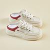 New Summer White Shoes for Female Students' Thick Sole Heightened Mesh Breathable Casual Shoes