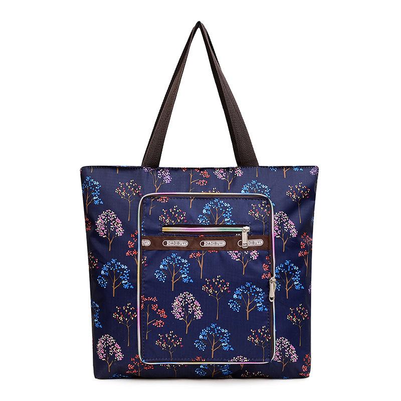 Duża lekka składana przenośna torba na zakupy przenośna o dużej pojemności przenośna torba na ramię damska torba do przechowywania