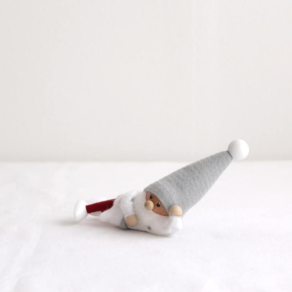 Nordica Nisse Christmas Wooden Santa Silent Night Doll, Resting,