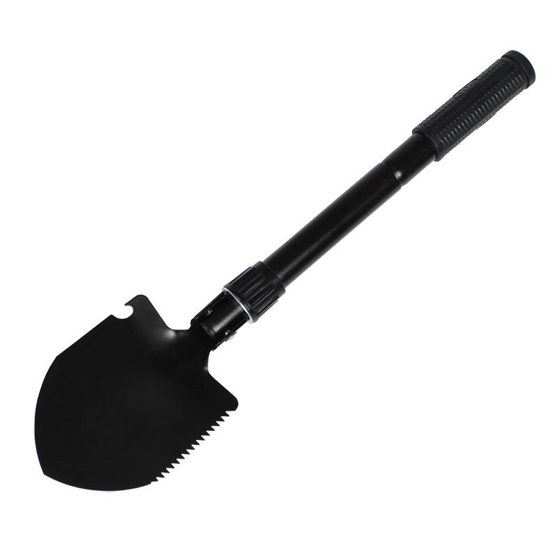 Portable Foldable Shovel With Compass Multi Purpose For Camping Hiking Backpacking Gardening Hiking Accessories Outdoor Tools