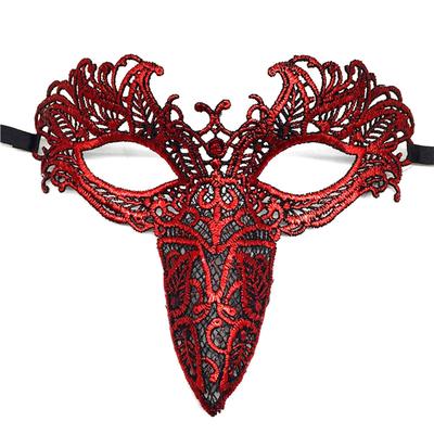 Halloween Fox Shaped Masquerade Mask Half Face Veil Mask Costume Christmas Party