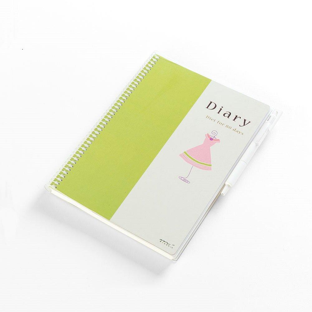Midori HF Diary for Lifestyle Improvement and Diet, A5, 26053006