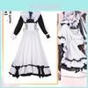 Playing Death Game To Put Food On The Table Cosplay Costume With Black White Maid Dress For Role Play