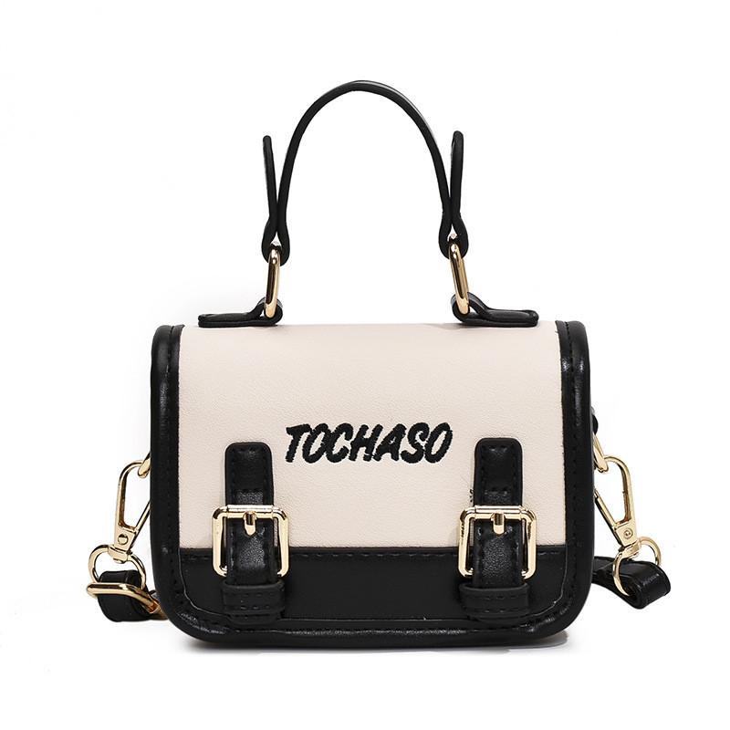 Trendy Colorful Korean Style Mini Shoulder Bag For Kids Unisex Summer Fashion чёрный