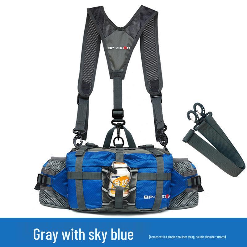 2025 Multifunctional Outdoor Waist Bag for Hiking, Climbing, and Cycling – Unisex Water Bottle Backpack