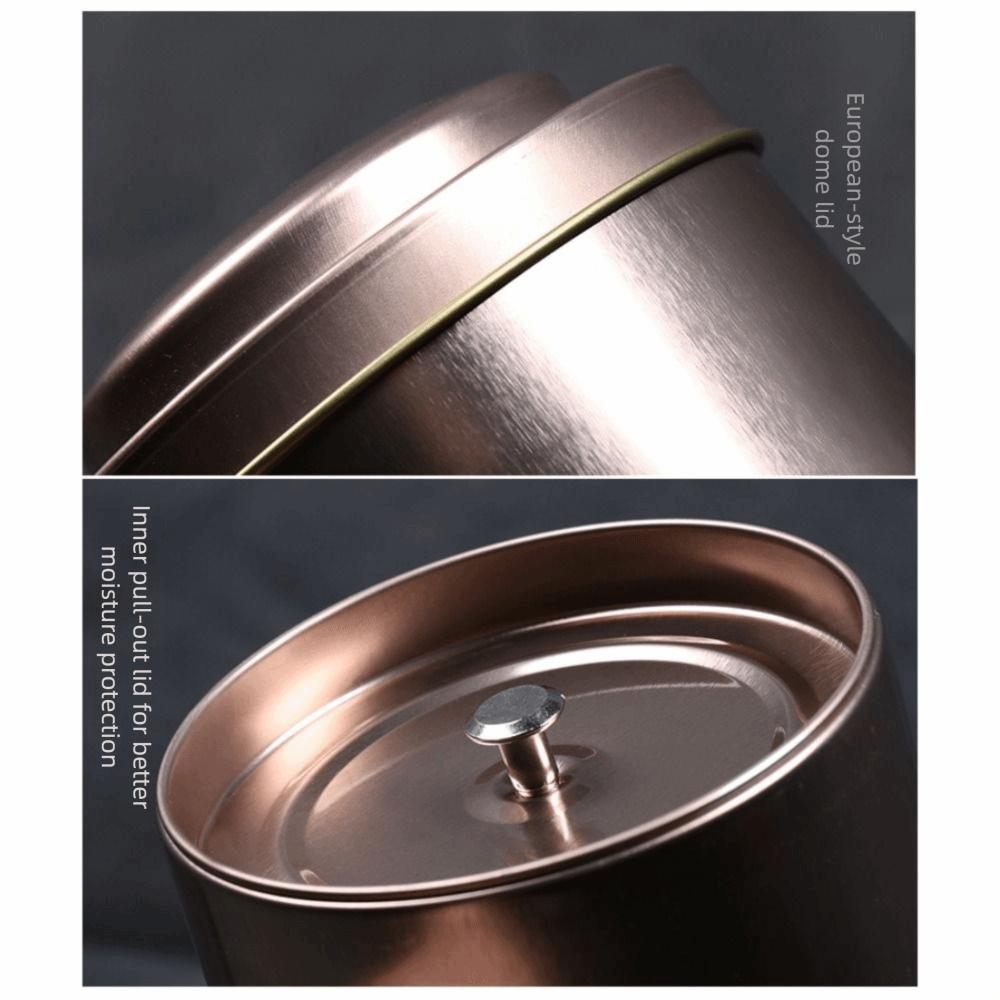 Sealed Double Lid Tea Can Portable Jar Creative Gift Tea Tin Containers  Green Tea