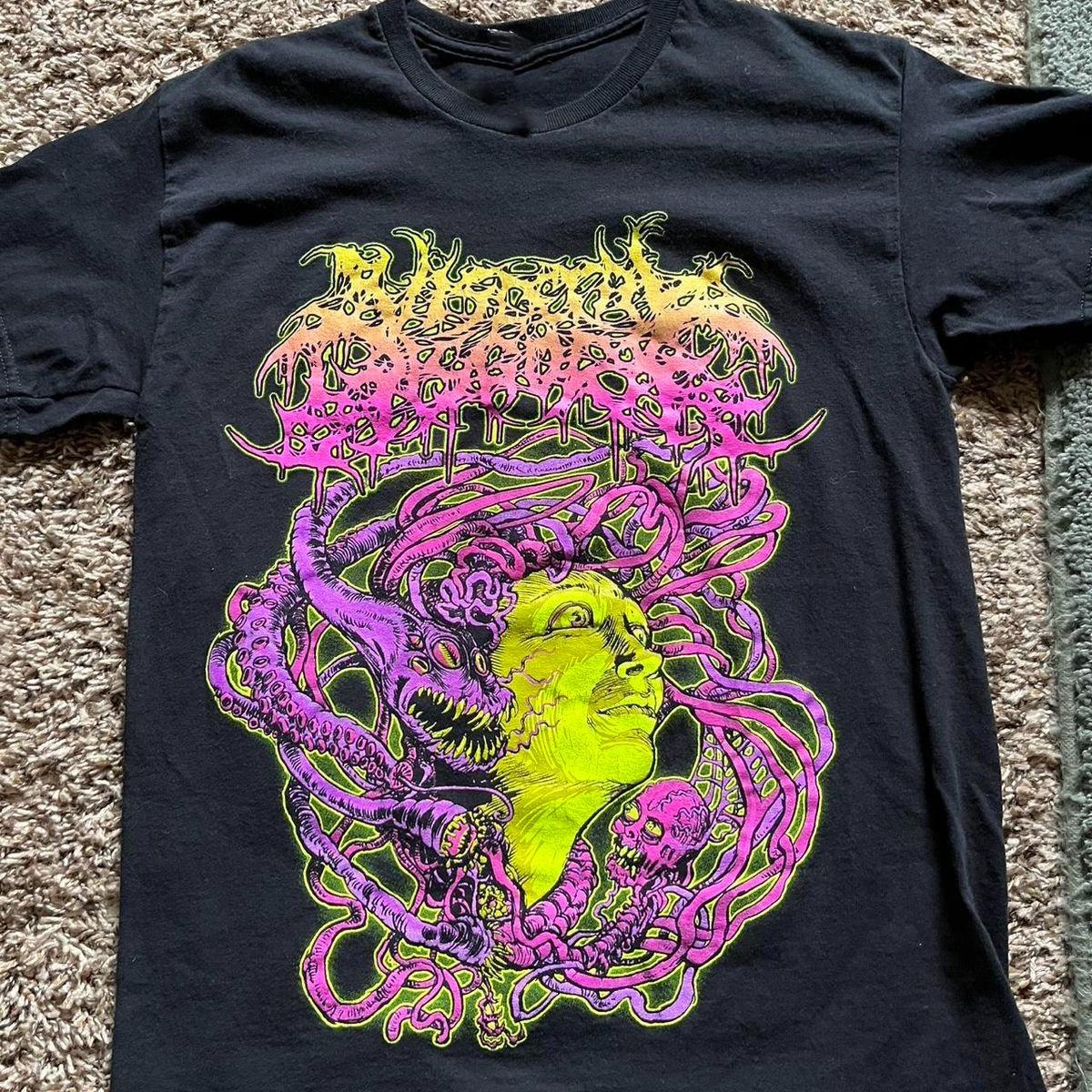 Visceral Disgorge black Shirt Tour Concert Full Size NI163 FREE SHIPPING XXXL