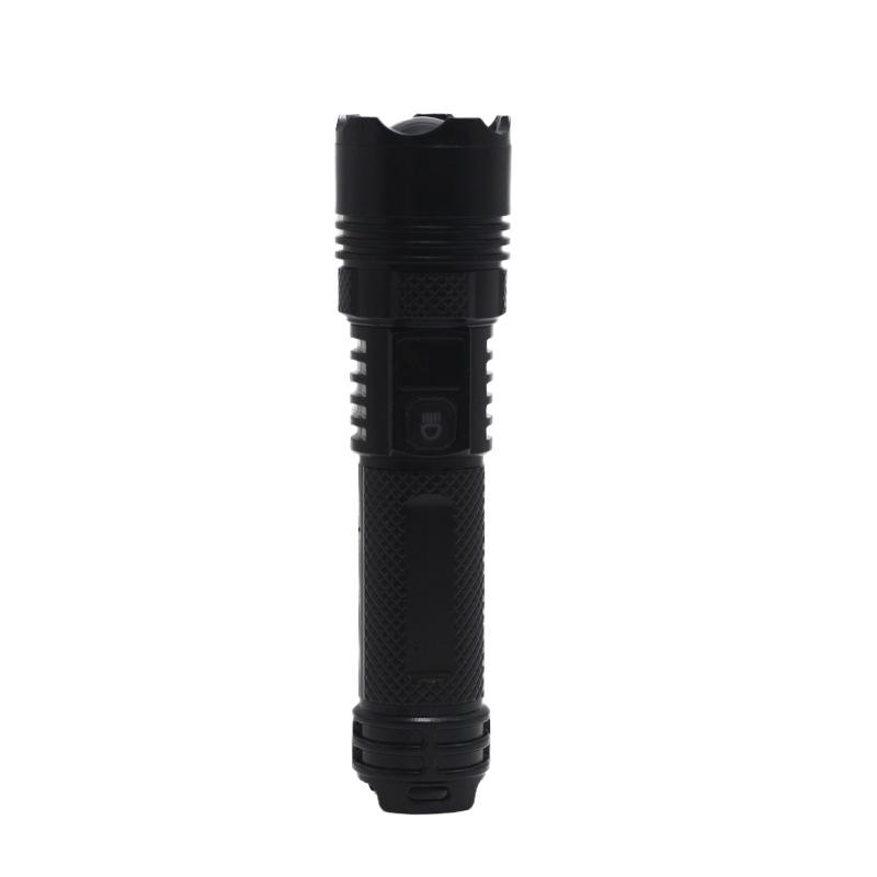 Portable High-Brightness Telescopic Zoom LED Flashlight for Camping and Patrol