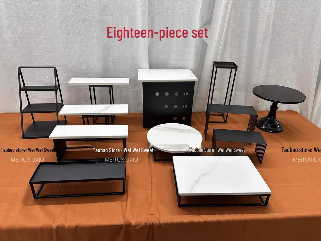 Silver Dessert Display Stand for Afternoon Tea and Corporate Breaks