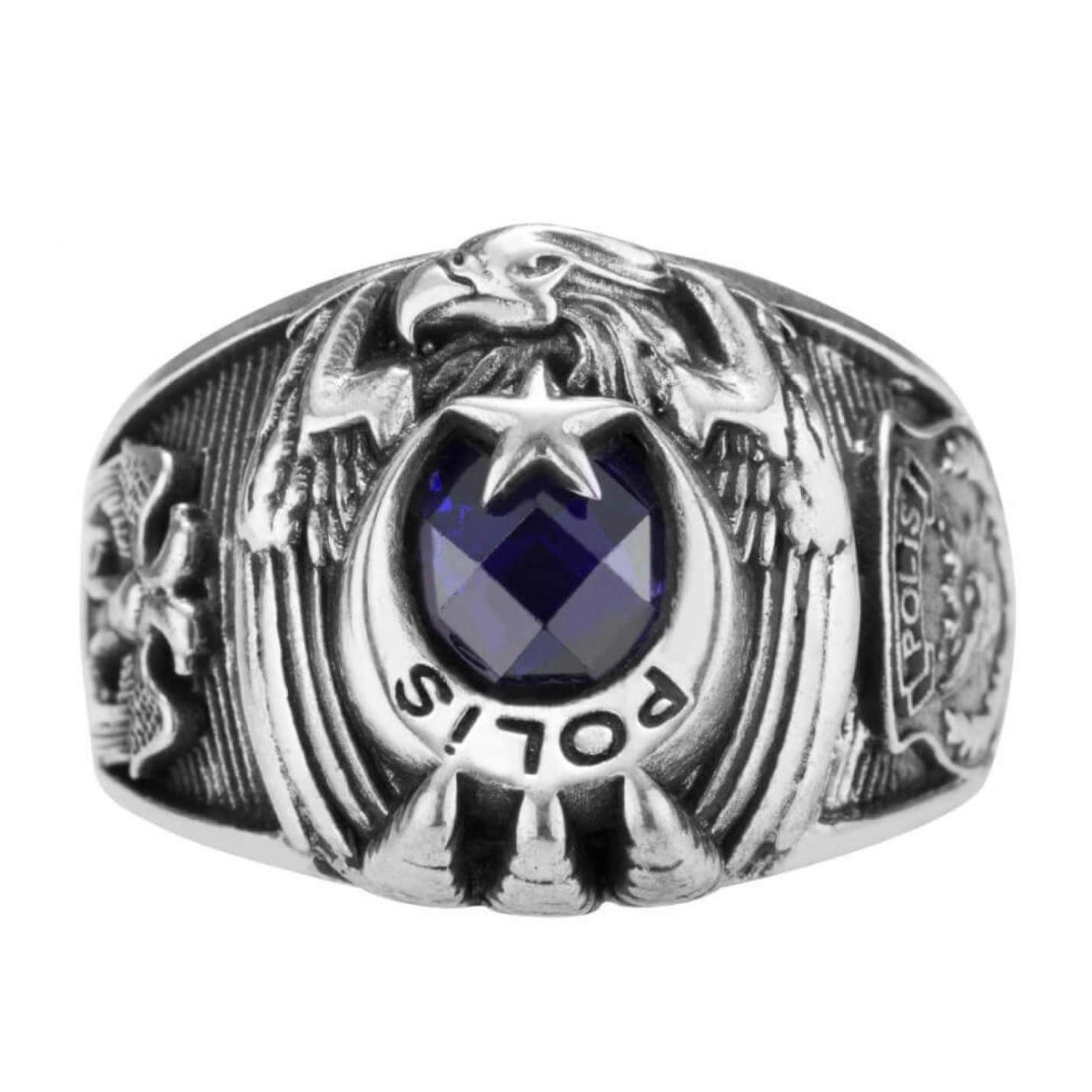 

Кольцо спецназа полиции с мотивом сельджукского орла