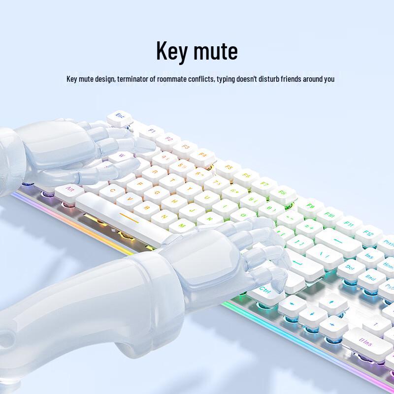 Langtu L1 Tri-Mode Silent Membrane Keyboard with RGB Backlight