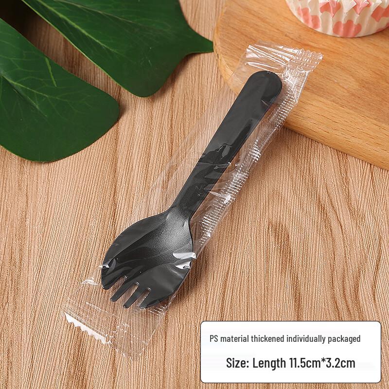 Disposable Plastic Cake Fork and Spoon Set