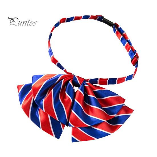 

Галстук-бабочка в полоску с цветными блоками, двухслойный галстук-бабочка для банков, деловой костюм стюардесс, униформа, предварительно завязанный галстук-бабочка D