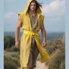 Historical Inspired Sleeveless Cotton Tunics Costume Top Breathable Roleplay Garment For Theater Medieval Themed Parties