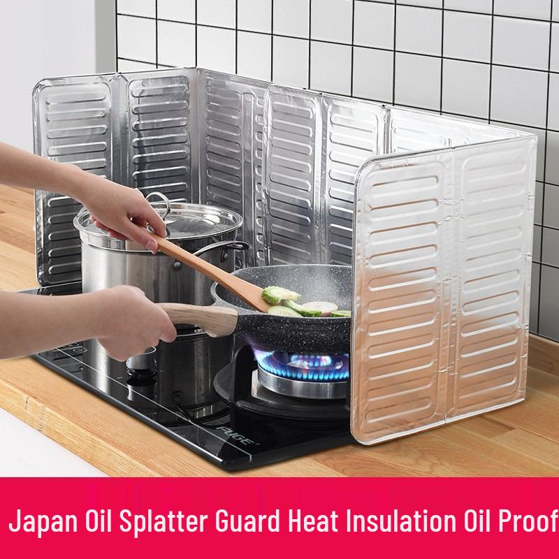 Thick Aluminum Foil Nordic Gas Stove Splash Guard - Oil & Waterproof Blocker.
