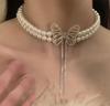 Rose Pearl Choker Necklace: Elegant Light Luxury Clavicle Chain for Women