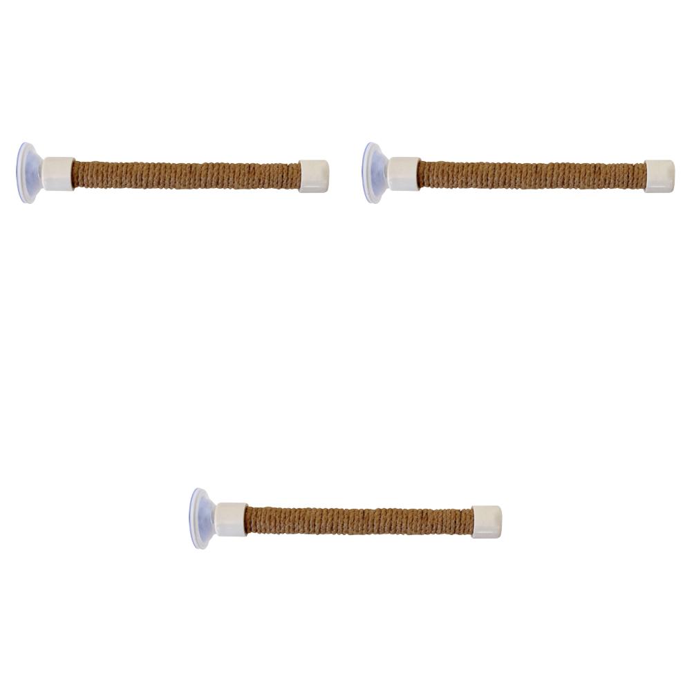 1/2/3Pcs Rope Pet Parrot Wood Fork Tree Branch Stand Rack Squirrel Bird Hamster Branch Perches Chew Bite Toys Stick with Suction