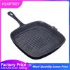 Frying Pan 22/24CM Non-stick Cast Iron Stripe Thick-bottomed Home Garden BBQ Saucepan Steak Skillet